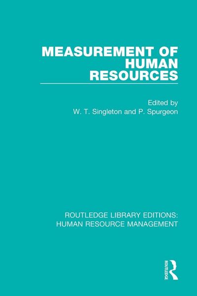 Produktbild: Measurement of Human Resources