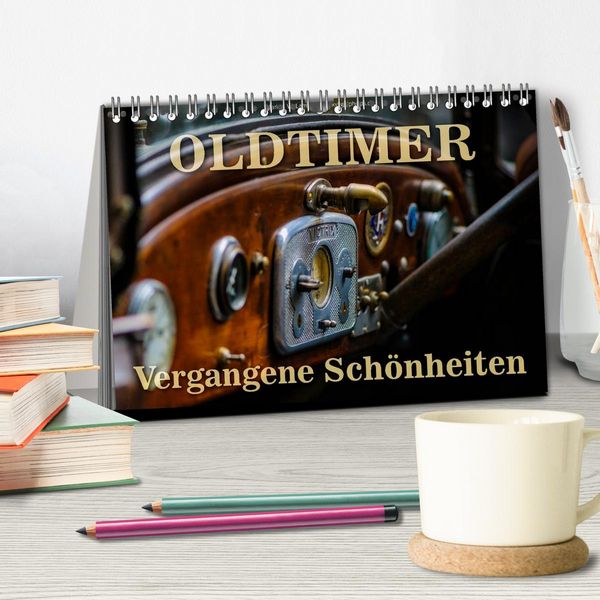 Produktbild: Oldtimer - vergangene Sch&ouml;nheiten (Tischkalender 2026 DIN A5 quer), CALVENDO Monatskalender