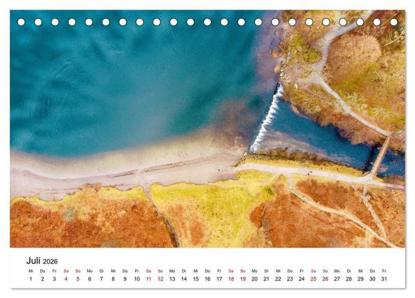 Produktbild: &Uuml;ber den Wolken - Spektakul&auml;re Luftaufnahmen (Tischkalender 2026 DIN A5 quer), CALVENDO Monatskalender