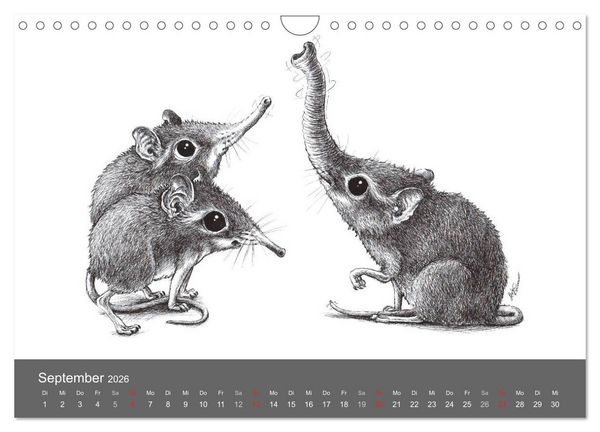 Produktbild: TIERONISCH (Wandkalender 2026 DIN A4 quer), CALVENDO Monatskalender