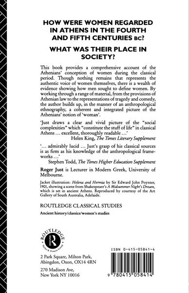 Produktbild: Women in Athenian Law and Life