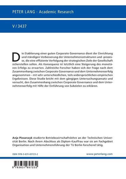 Produktbild: Corporate Governance und Unternehmenserfolg