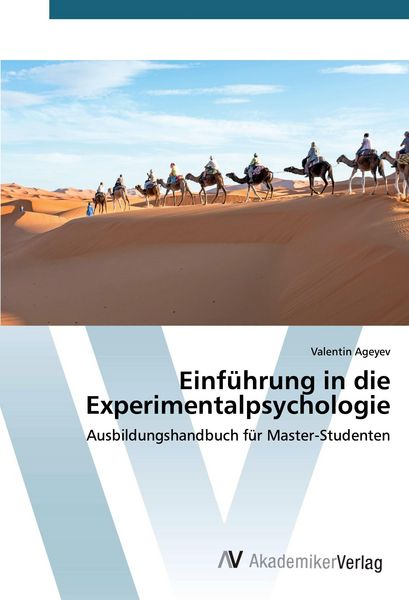Einführung in die Experimentalpsychologie, Taschenbuch von Valentin Ageyev, AV Akademikerverlag, 9786200664648