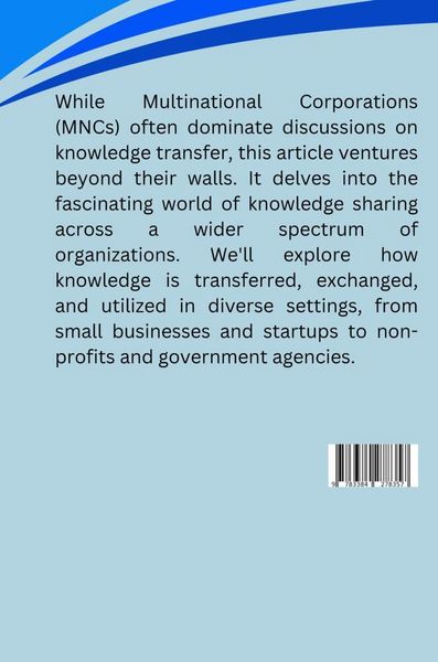 Produktbild: Beyond the MNCs: Exploring Knowledge Transfer in Diverse Organizations
