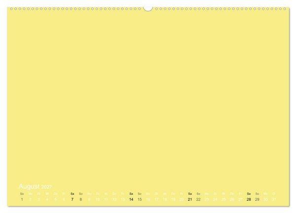 Produktbild: Bastelkalender - Gelb (Wandkalender 2027 DIN A2 quer), CALVENDO Monatskalender
