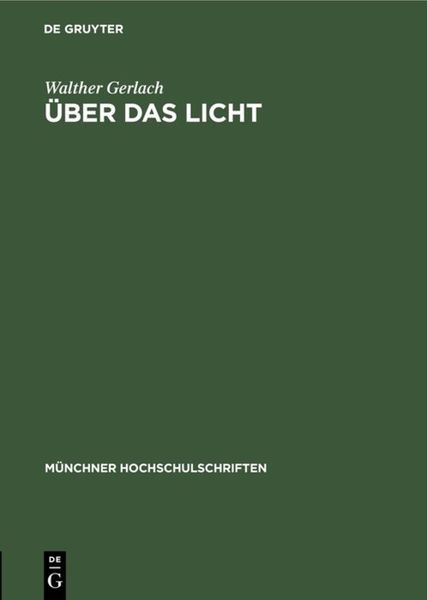 Produktbild: &Uuml;ber das Licht
