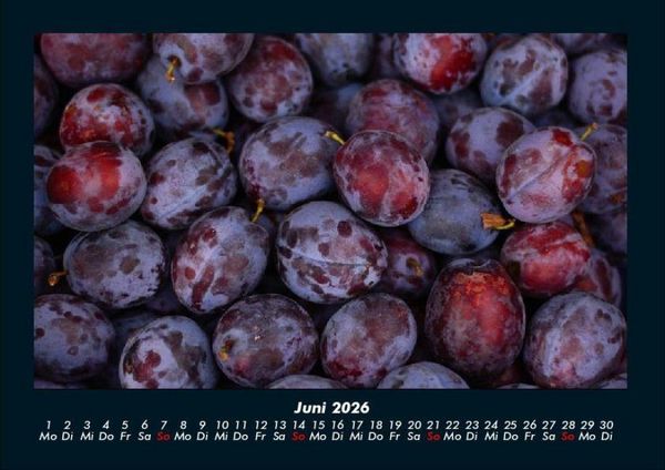 Produktbild: Obstkalender 2026 Fotokalender DIN A4