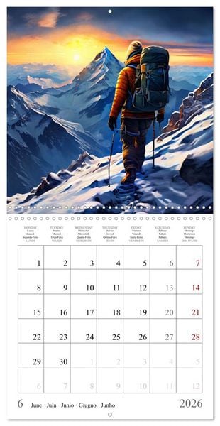 Produktbild: Mountains New Adventure (Wall Calendar 2026 12 &times; 12 Inch) CALVENDO 12 Month Wall Calendar