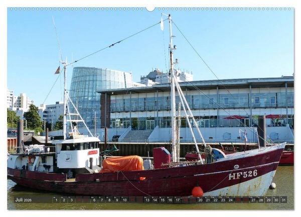 Produktbild: Bremen Vegesack - Ein Stadtteil mit Flair (hochwertiger Premium Wandkalender 2026 DIN A2 quer), Kunstdruck in Hochglanz