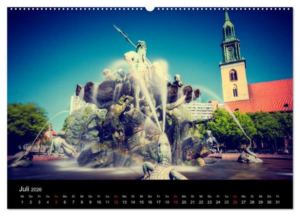 Produktbild: Berliner Stadtansichten (hochwertiger Premium Wandkalender 2026 DIN A2 quer), Kunstdruck in Hochglanz