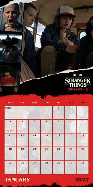 Produktbild: Stranger Things &ndash; Season 5 &ndash; Netflix &ndash; Offizieller Kalender 2027
