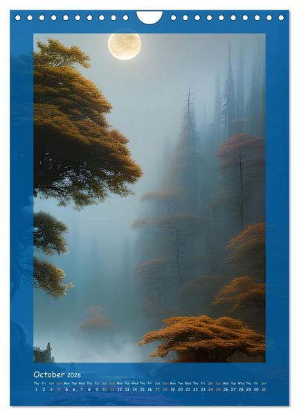 Produktbild: Moonlit Fantasies (Wall Calendar 2026 DIN A4 portrait), CALVENDO 12 Month Wall Calendar