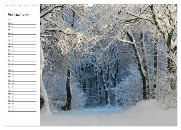Produktbild: Winterm&auml;rchen. Landschaften im Schnee (hochwertiger Premium Wandkalender 2026 DIN A2 quer), Kunstdruck in Hochglanz