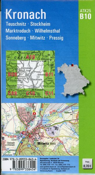 Produktbild: Kronach 1 : 25 000