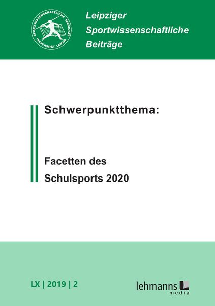 Produktbild: Leipziger Sportwissenschaftliche Beitr&auml;ge