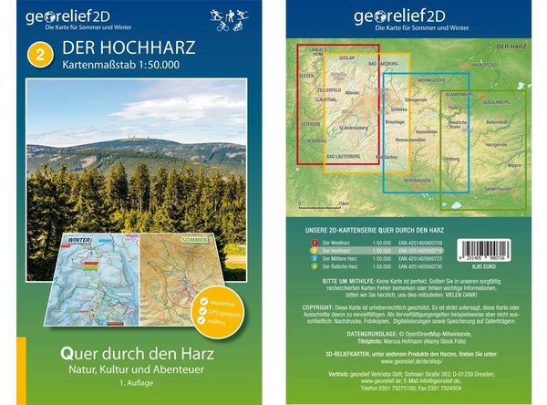 Produktbild: Markgraf, A: Wanderkarte Der Hochharz 1:50.000