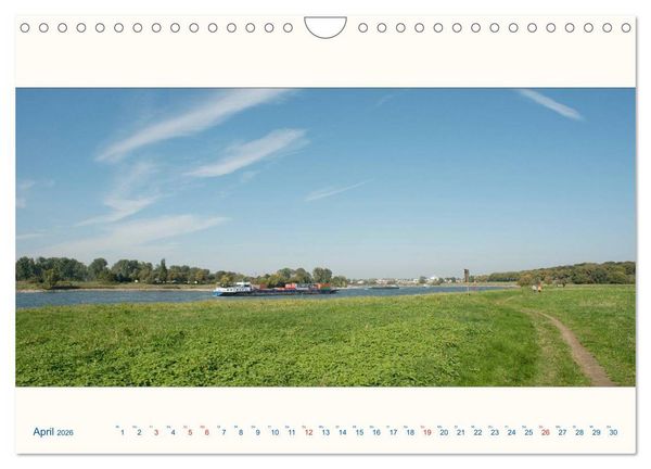 Produktbild: Am Rhein - Urdenbacher K&auml;mpe (Wandkalender 2026 DIN A4 quer), CALVENDO Monatskalender