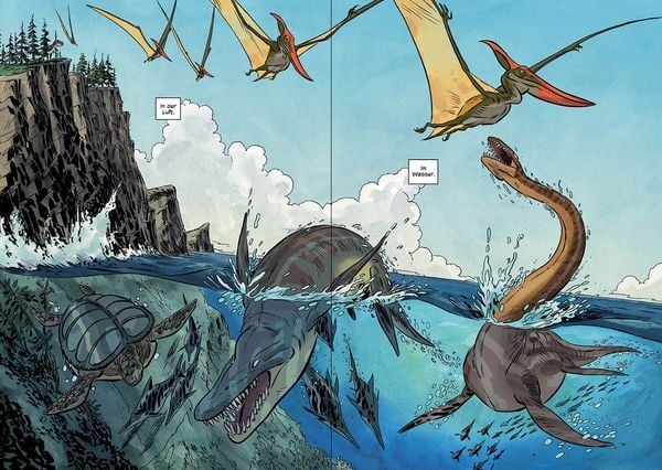 Produktbild: Superbrain-Comics - Auf den Spuren der Dinosaurier