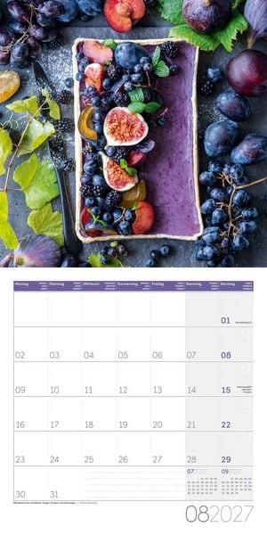 Produktbild: Food Kalender 2027 - 30x30 - Art12