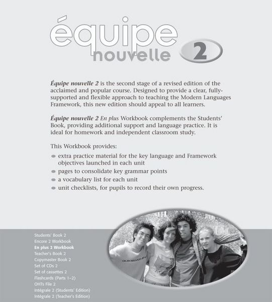 Produktbild: Bourdais, D: Equipe nouvelle: 2: En Plus Workbook