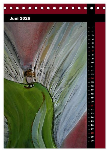 Produktbild: Farbenfrohe Engel (Tischkalender 2026 DIN A5 hoch), CALVENDO Monatskalender