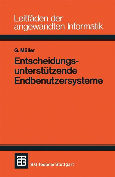 Produktbild: Entscheidungsunterst&uuml;tzende Endbenutzersysteme