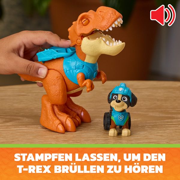 Produktbild: PAW Patrol: Der Dino Film, Roaring Pups, Rex-Figur & T-Rex-Dino Timmy
