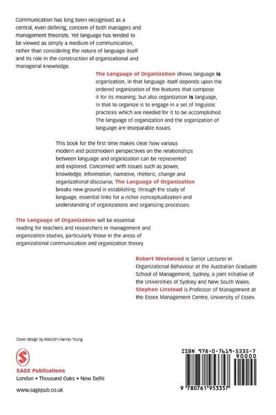 Produktbild: The Language of Organization