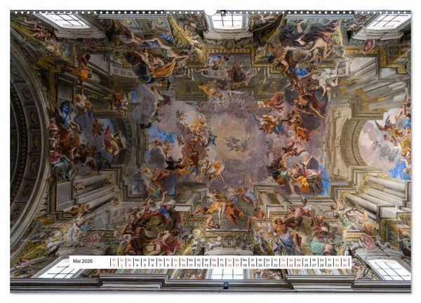 Produktbild: Gew&ouml;lbe des Glaubens &ndash; Kirchendecken Europas (hochwertiger Premium Wandkalender 2026 DIN A2 quer), Kunstdruck in Hochglanz
