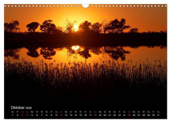 Produktbild: Naturerlebnis Botswana (Wandkalender 2026 DIN A3 quer), CALVENDO Monatskalender
