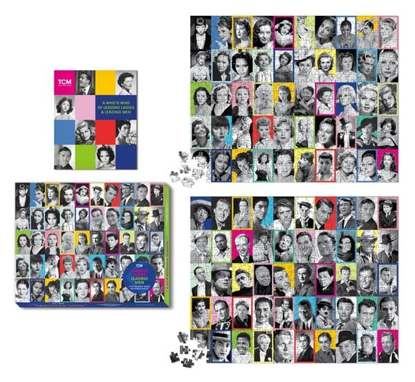 Produktbild: Turner Classic Movies: Leading Ladies/Leading Men 2-In-1 Doubled-Sided 500-Piece Puzzle