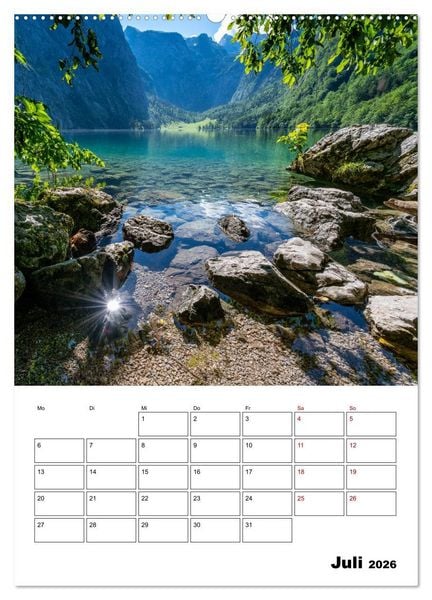 Produktbild: Mein Berchtesgadener Land (Wandkalender 2026 DIN A2 hoch), CALVENDO Monatskalender