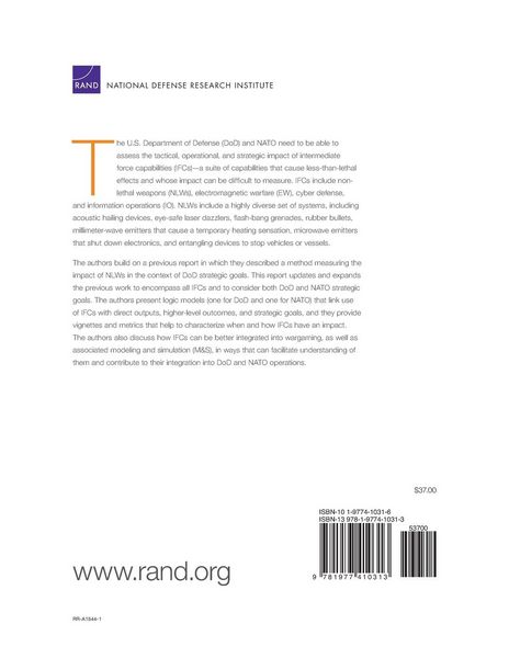 Produktbild: Assessing the Impact of Diverse Intermediate Force Capabilities and Integrating Them Into Wargames for the U.S. Department of Defense and NATO