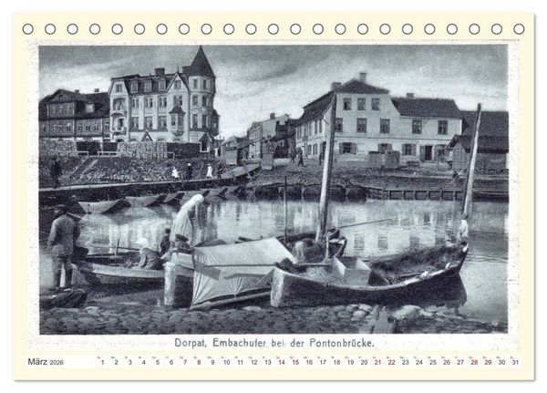 Produktbild: Gruss aus Dorpat - Tartu in historischen Ansichten (Tischkalender 2026 DIN A5 quer), CALVENDO Monatskalender