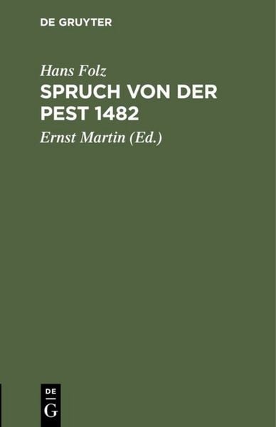 Produktbild: Spruch von der Pest 1482