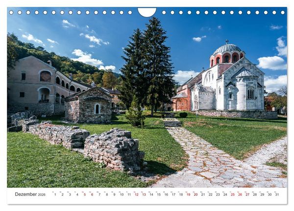 Produktbild: Serbien - Mosaikstein des Balkans (Wandkalender 2026 DIN A4 quer), CALVENDO Monatskalender