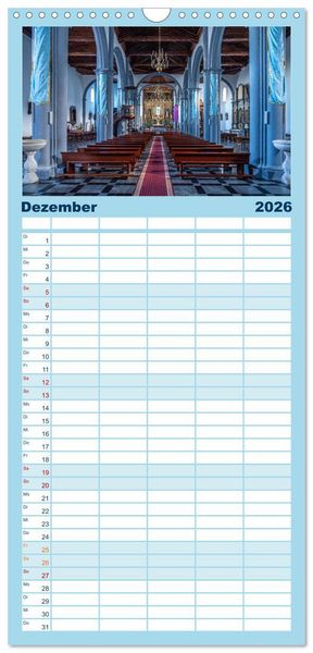 Produktbild: Familienplaner 2026 - Kanarische Inseln - El Hierro mit 5 Spalten (Wandkalender, 21 x 45 cm) CALVENDO
