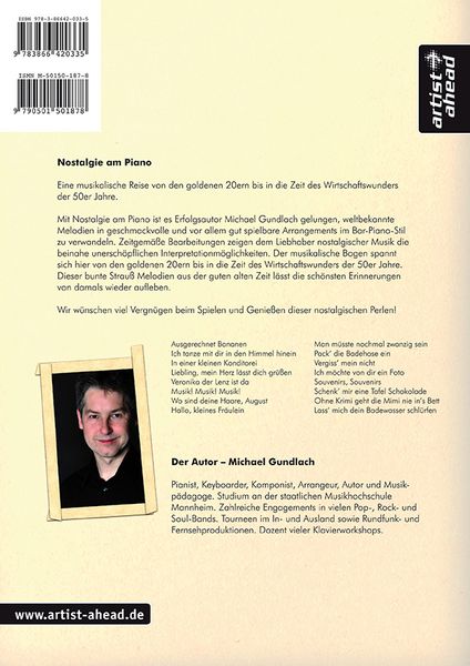 Produktbild: Nostalgie am Piano