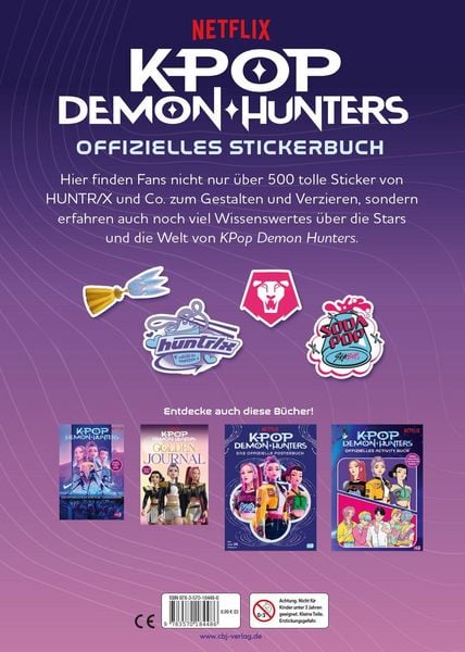 Produktbild: KPop Demon Hunters - Offizielles Stickerbuch