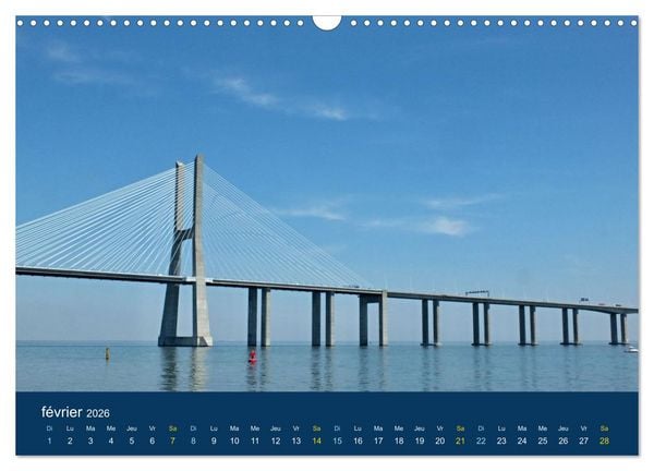 Produktbild: Un voyage &agrave; travers le Portugal (Calendrier mural 2026 DIN A3 vertical), CALVENDO calendrier mensuel