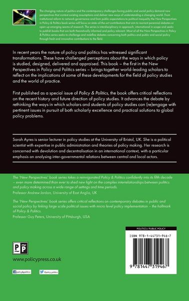 Produktbild: Rethinking policy and politics