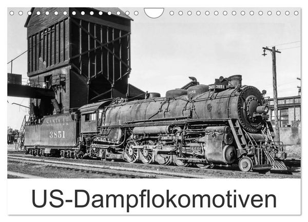 Produktbild: US-Dampflokomotiven (Wandkalender 2026 DIN A4 quer), CALVENDO Monatskalender