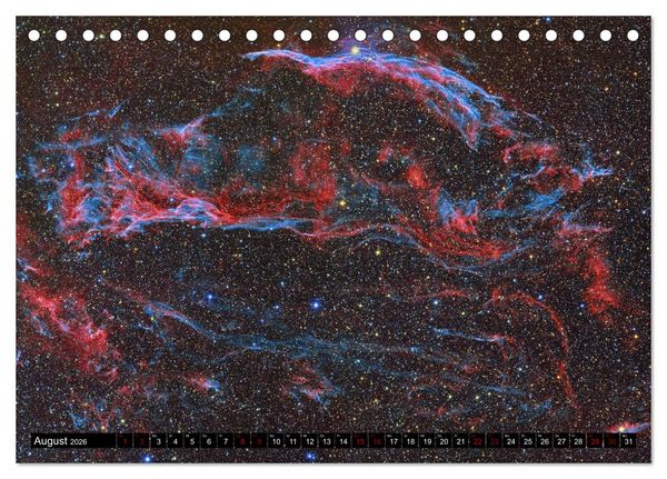 Produktbild: Galaktische Nebel (Tischkalender 2026 DIN A5 quer), CALVENDO Monatskalender