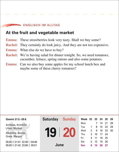 Produktbild: Englisch Sprachkalender 2027 - Englisch lernen leicht gemacht - Tagesabrei&szlig;kalender