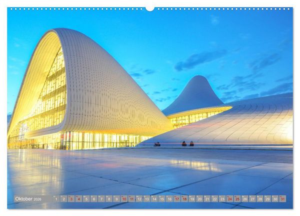 Produktbild: Beeindruckende Architektur erleben (Wandkalender 2026 DIN A2 quer), CALVENDO Monatskalender