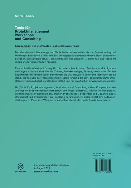 Produktbild: Tools f&uuml;r Projektmanagement Workshops und Consulting (7.Aufl.)