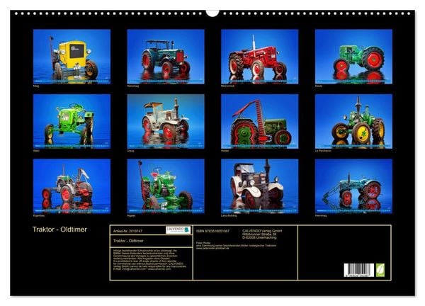 Produktbild: Traktor - Oldtimer (Wandkalender 2026 DIN A2 quer), CALVENDO Monatskalender
