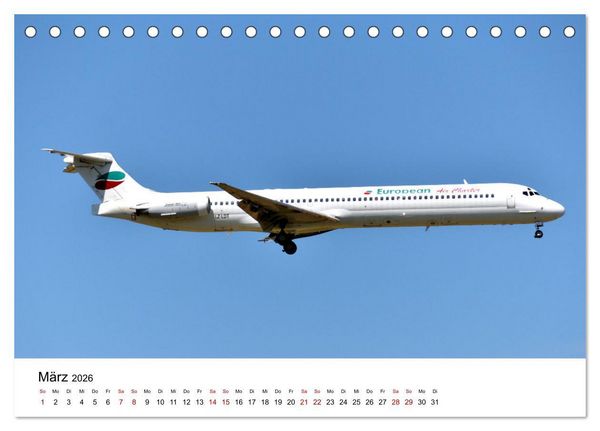 Produktbild: Flugzeuge aller Art (Tischkalender 2026 DIN A5 quer), CALVENDO Monatskalender