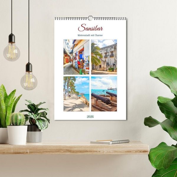 Produktbild: Sansibar - K&uuml;stenstadt mit Charme (Wandkalender 2026 DIN A3 hoch), CALVENDO Monatskalender