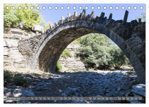 Produktbild: Griechenland 2026 - Zagorochoria und Vikos-Schlucht (Tischkalender 2026 DIN A5 quer), CALVENDO Monatskalender